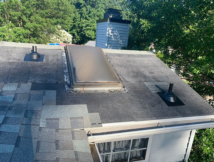 Twins-Home-Improvement-Solar-Skylight-Replacement-Before-Baltimore-Maryland